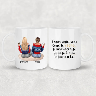 Ragazze sedute - Tazza personalizzata
