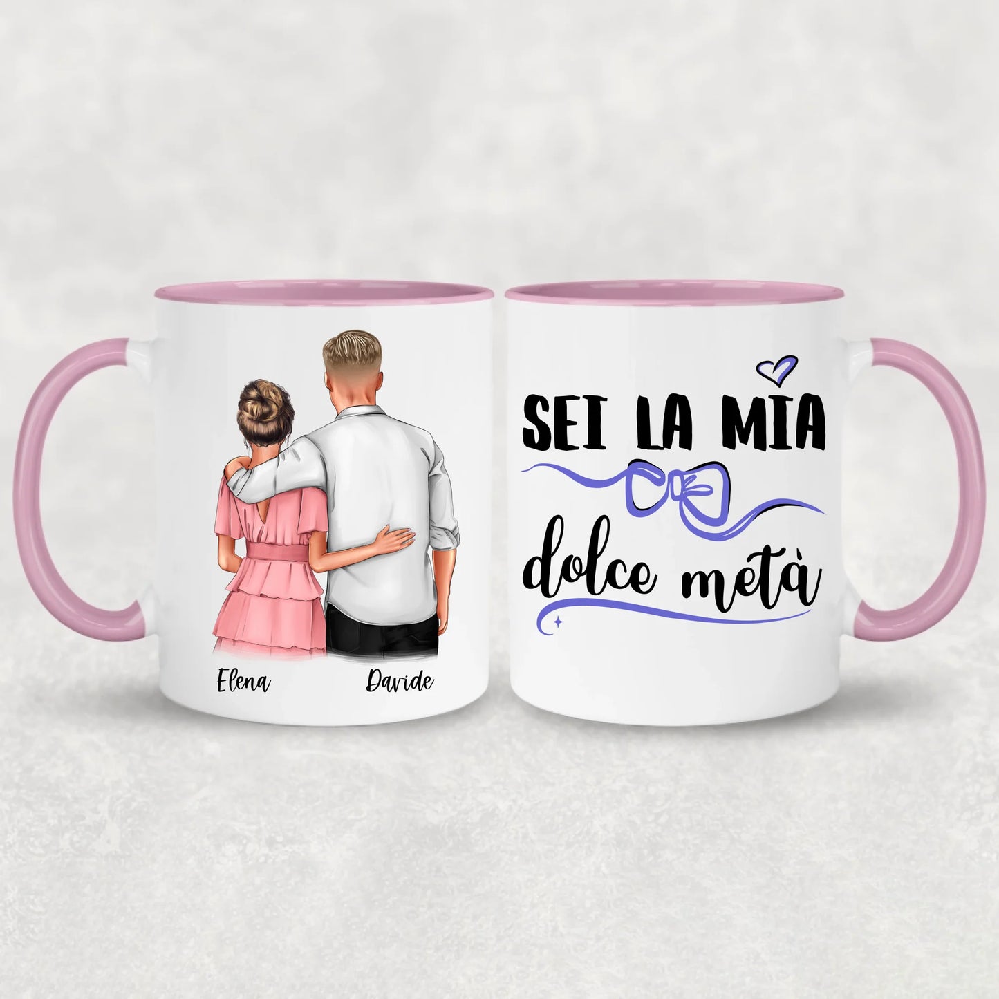 Coppia che si abbraccia - Tazza personalizzata