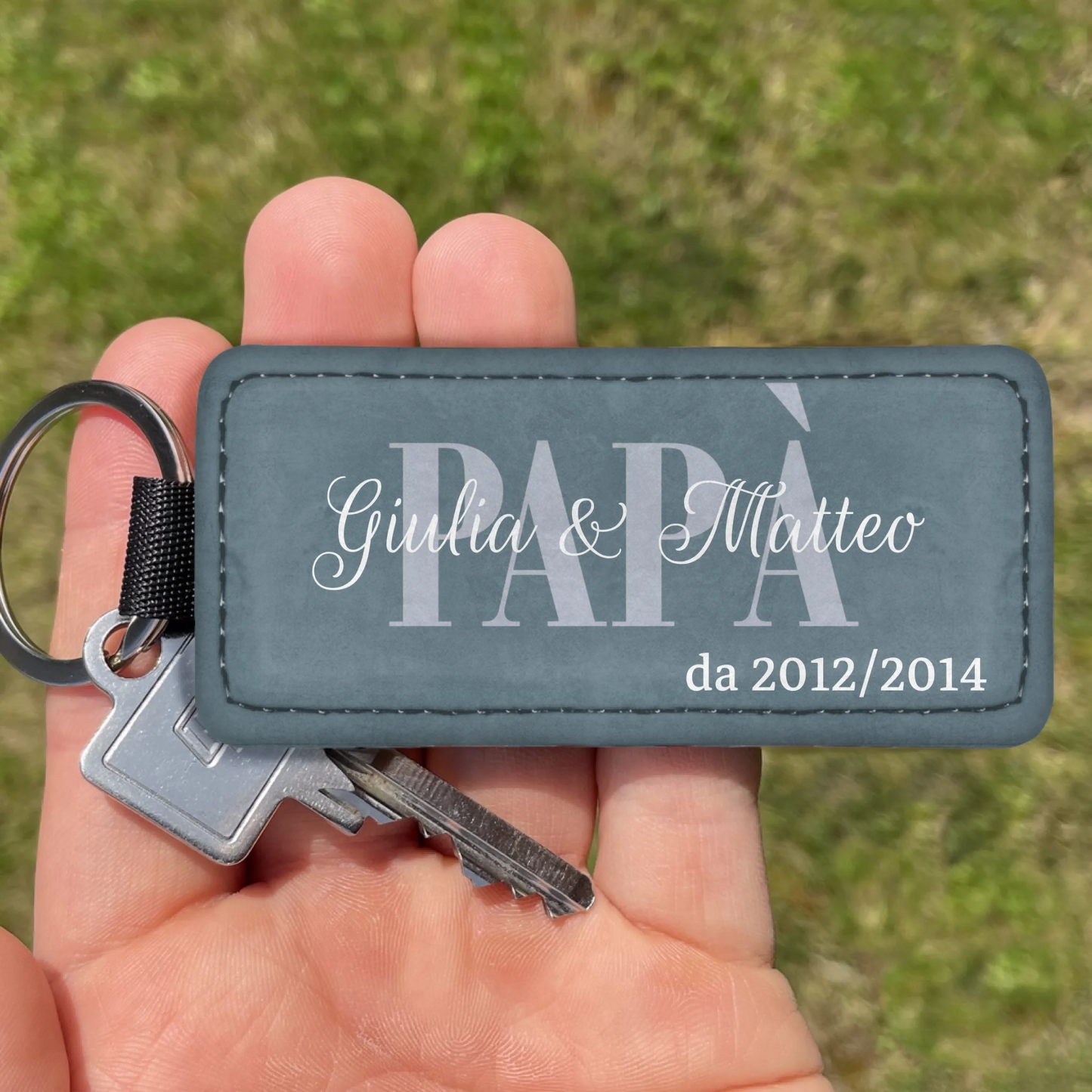 Tesori - Portachiavi personalizzato in similpelle