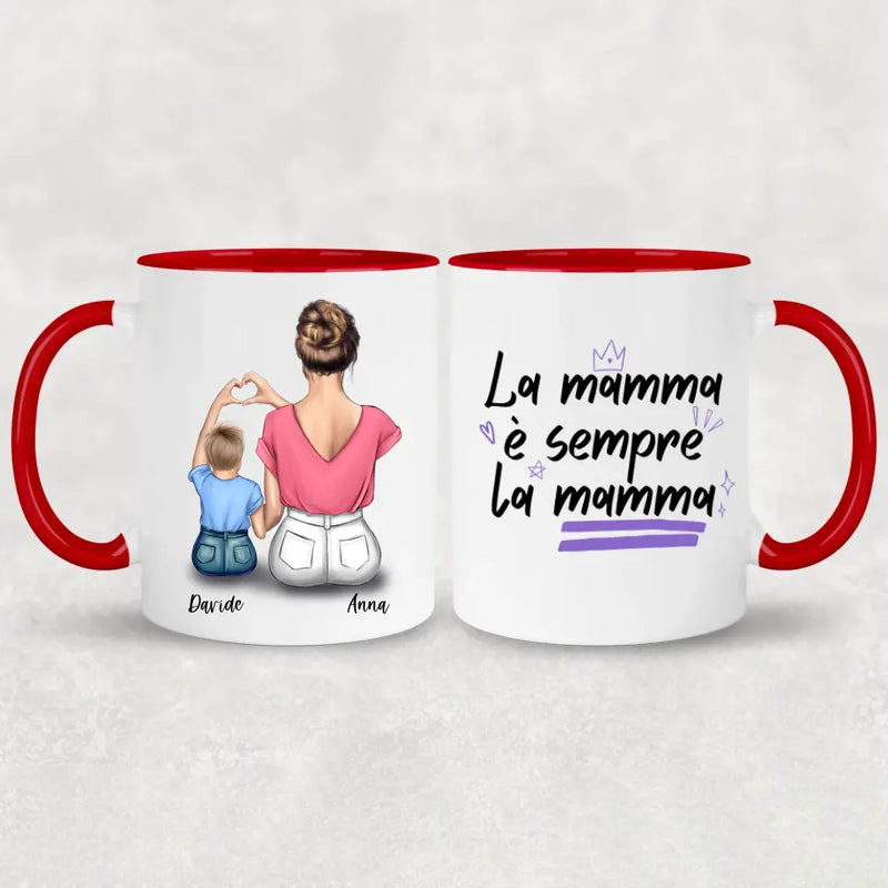 Mamma e figlio - Tazza personalizzata