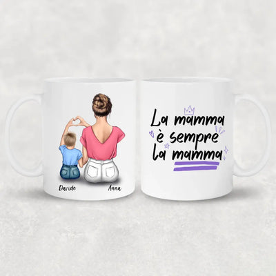 Mamma e figlio - Tazza personalizzata