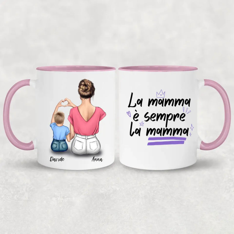 Mamma e figlio - Tazza personalizzata