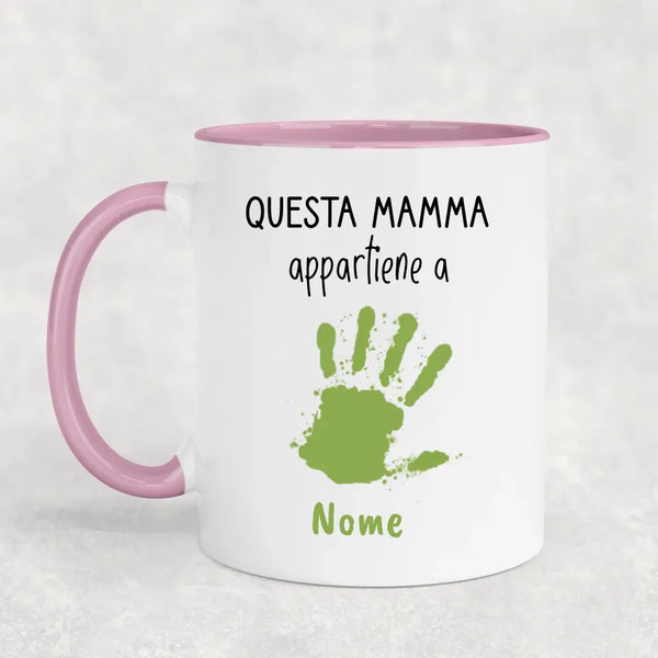 Impronte delle mani - Tazza personalizzata