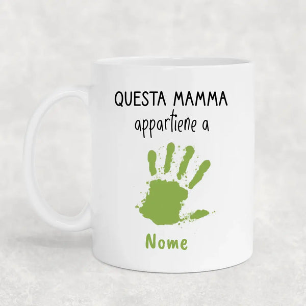 Impronte delle mani - Tazza personalizzata