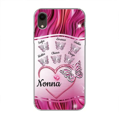 Farfalle scintillanti - Custodia per il telefono personalizzata