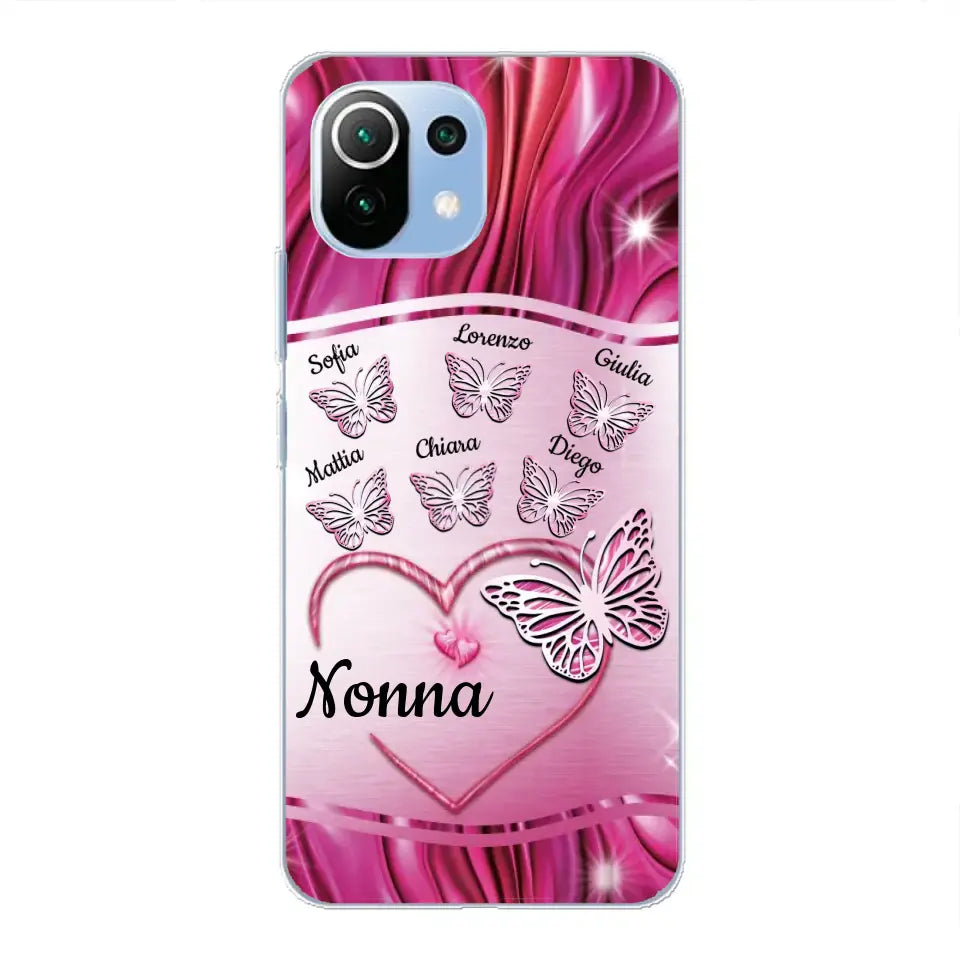 Farfalle scintillanti - Custodia per il telefono personalizzata
