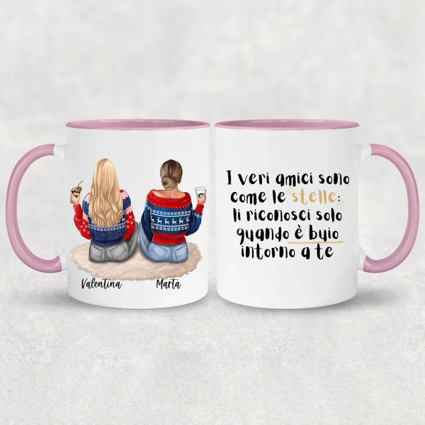 Ragazze sedute - Tazza personalizzata