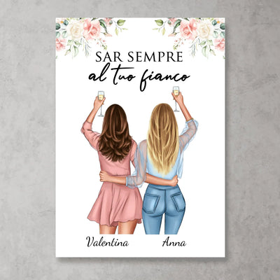 Migliori amiche - Poster personalizzato