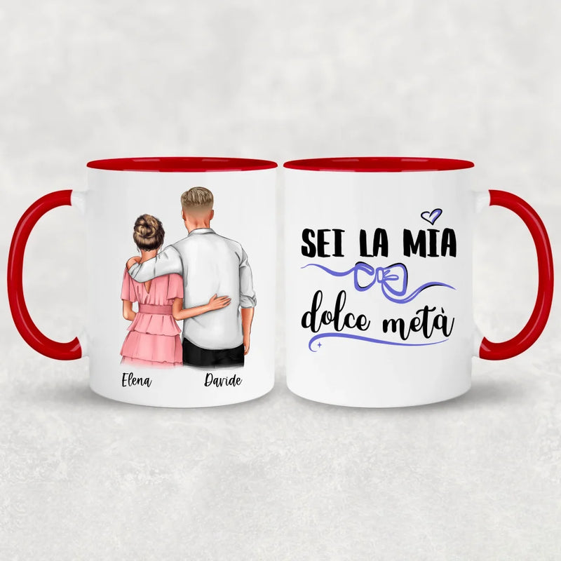 Coppia che si abbraccia - Tazza personalizzata