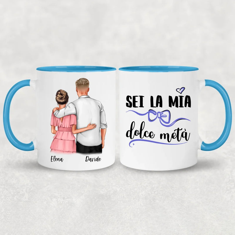 Coppia che si abbraccia - Tazza personalizzata