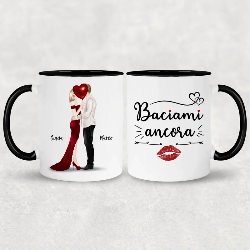Coppia che si bacia - Tazza personalizzata
