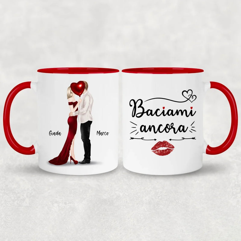 Coppia che si bacia - Tazza personalizzata