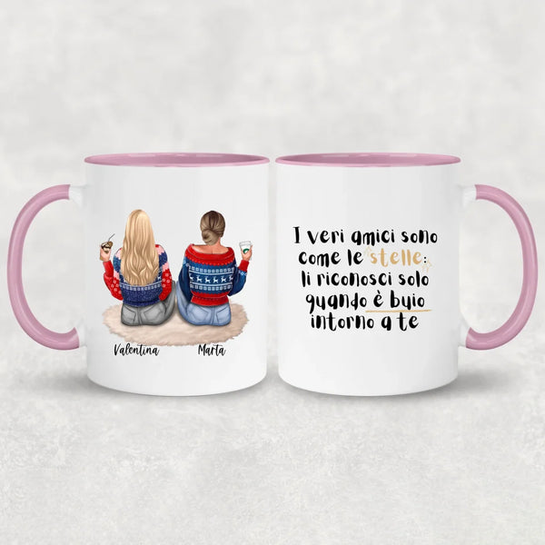 Ragazze sedute - Tazza personalizzata