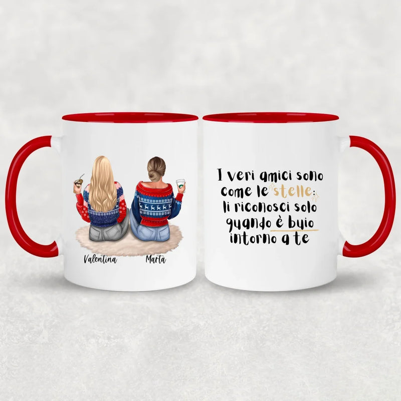 Ragazze sedute - Tazza personalizzata