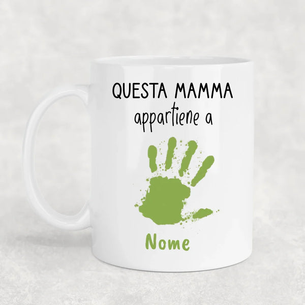 Impronte delle mani - Tazza personalizzata