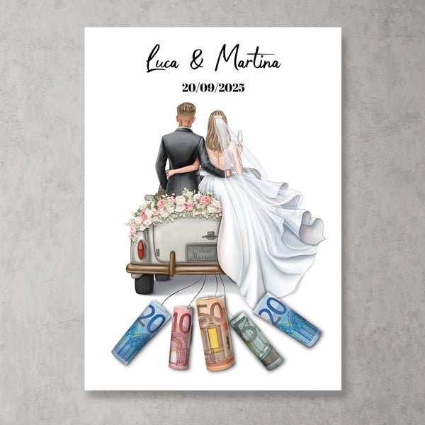 Coppia di sposi - Poster personalizzato