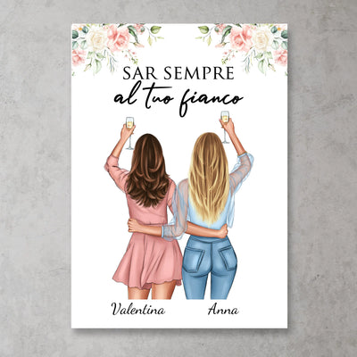 Migliori amiche - Poster personalizzato