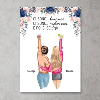 Migliori amiche per sempre - Poster personalizzato