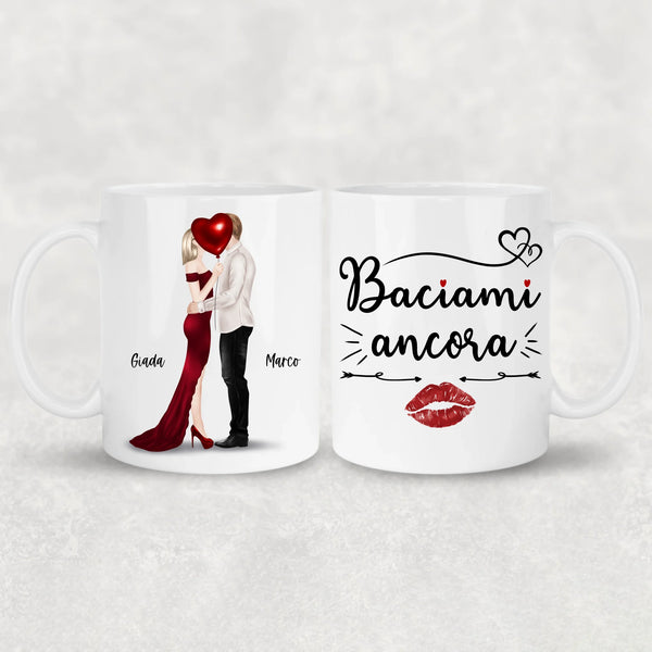 Coppia che si bacia - Tazza personalizzata
