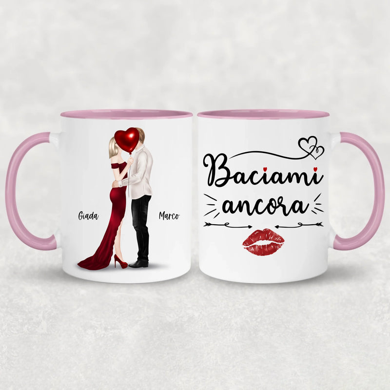 Coppia che si bacia - Tazza personalizzata