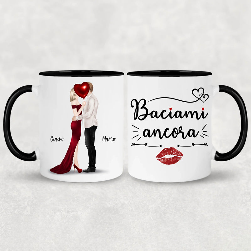 Coppia che si bacia - Tazza personalizzata