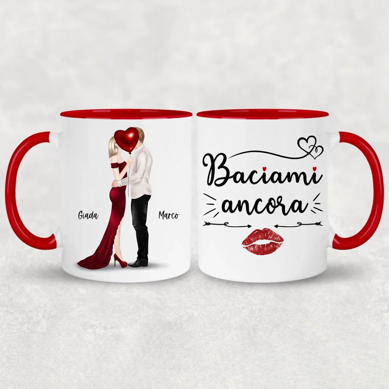 Coppia che si bacia - Tazza personalizzata