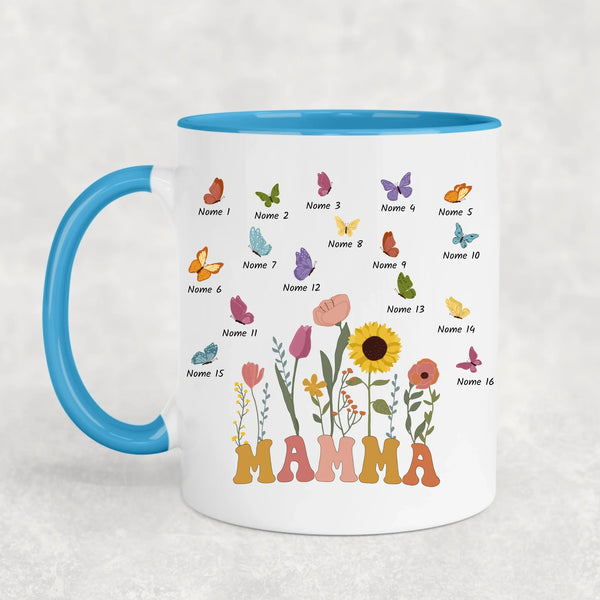 Prato di farfalle - Tazza personalizzata