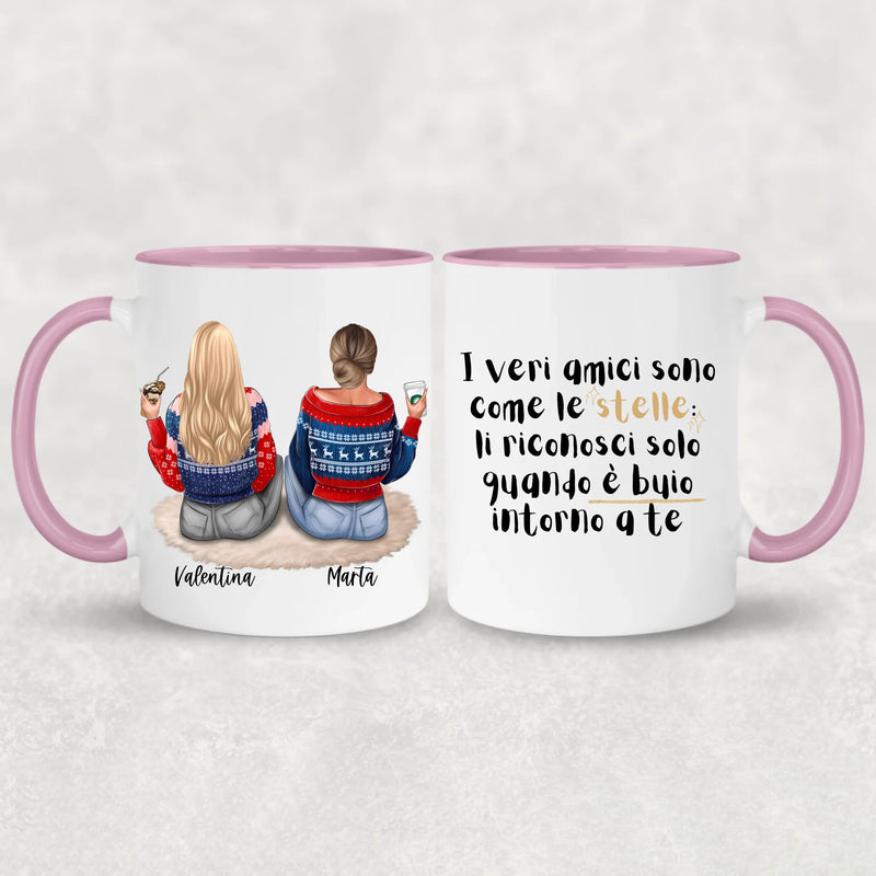 Ragazze sedute - Tazza personalizzata