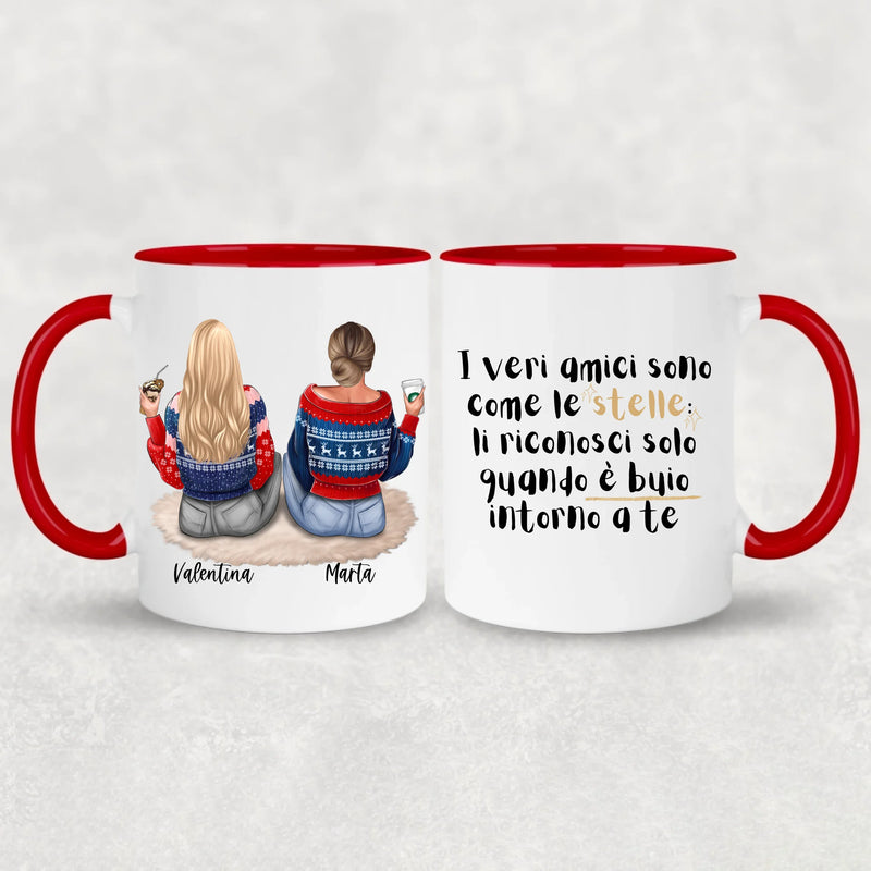 Ragazze sedute - Tazza personalizzata
