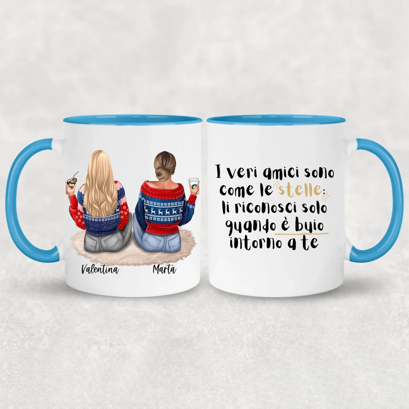 Ragazze sedute - Tazza personalizzata