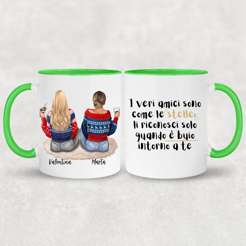 Ragazze sedute - Tazza personalizzata