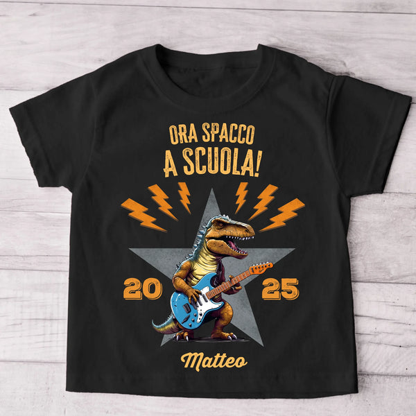 Ora spacco a scuola! - Maglietta personalizzata per bambini