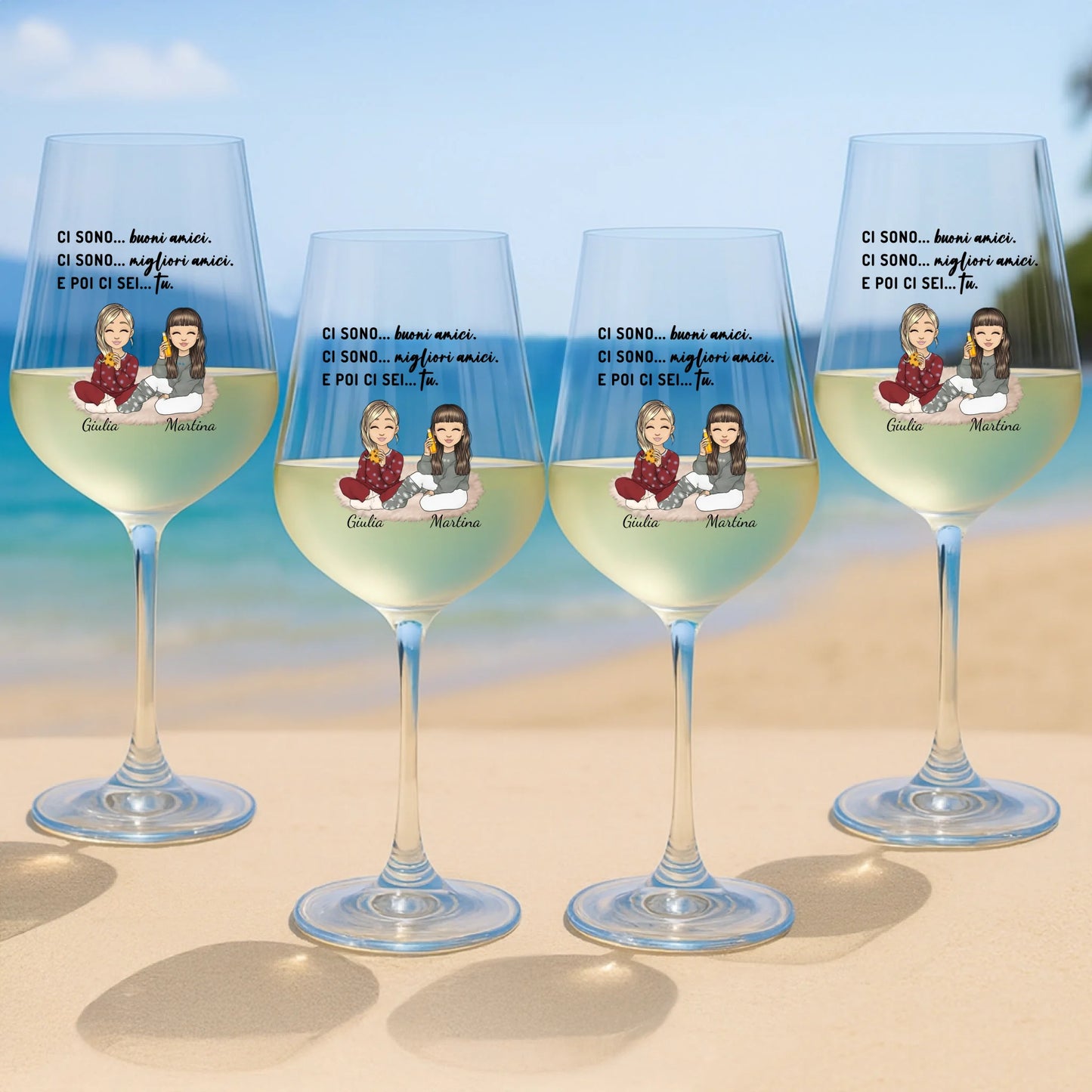 store set 4 wine glasses 