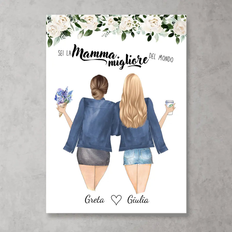 Madre e figlia - Poster personalizzato – HEY DEAR IT